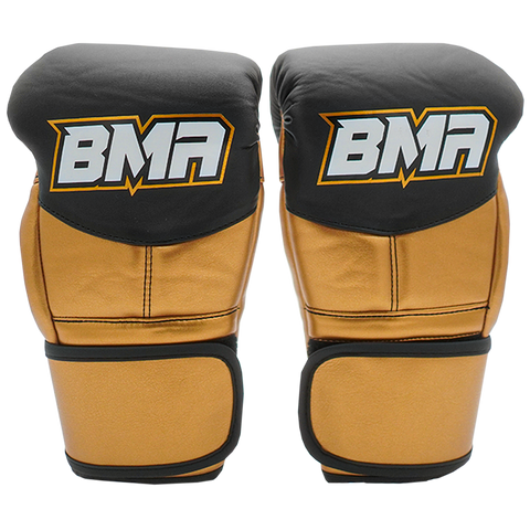 Guantes Danger de Cordón Negro Dorado Edicion Victor Belfort