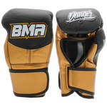 Guantes Danger de Cordón Negro Dorado Edicion Victor Belfort