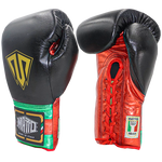 Guantes Matto Cordón Italia Pride Negro Palma Roja