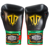 Guantes Matto Cordón Italia Pride Negro Palma Roja