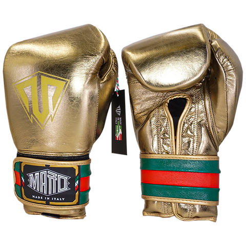 Guantes Matto Velcro Dorado