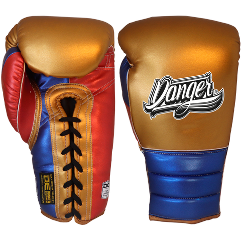 Guantes Danger Mexican Laces Gold American Hero