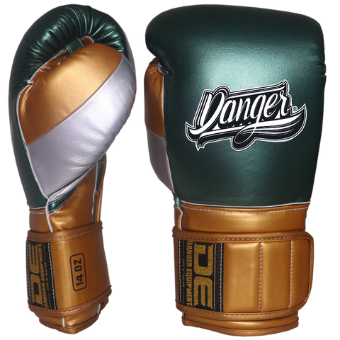 Guantes Danger Mexican 2 Wbc Green Silver Style