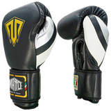 Guantes Matto Velcro Negro Pulgar Triple Color Plata